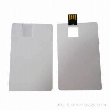 USB flash memory, 64GB capacity, credit card style, promotional gift